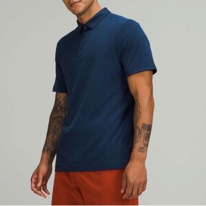 NWT Lululemon Evolution Short Sleeve Polo Shirt Nautical Navy XL